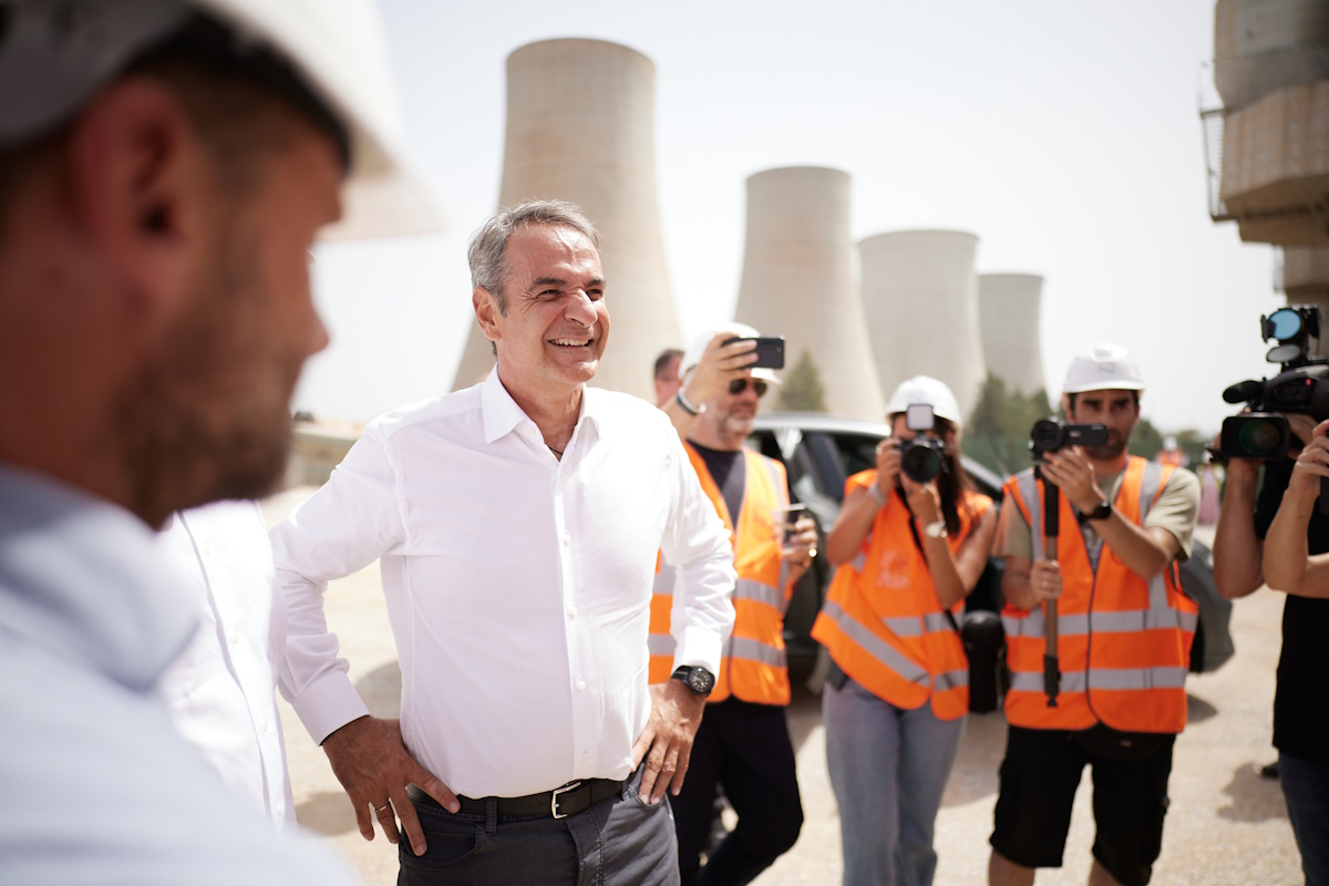 Ο Κυριάκος Μητσοτάκης στην Πτολεμαΐδα