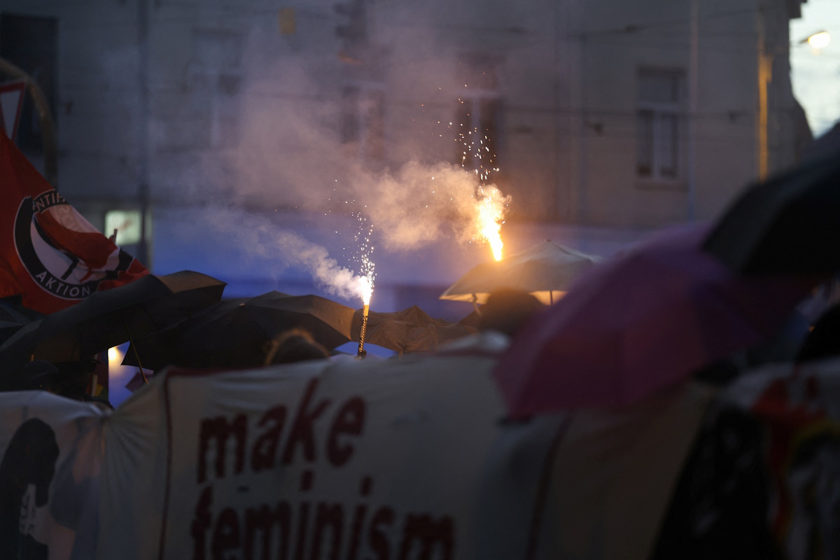 Διαδήλωση πριν από τις περιφερειακές εκλογές της Σαξονίας-Άνχαλτ στη Χάλλε της Γερμανίας
