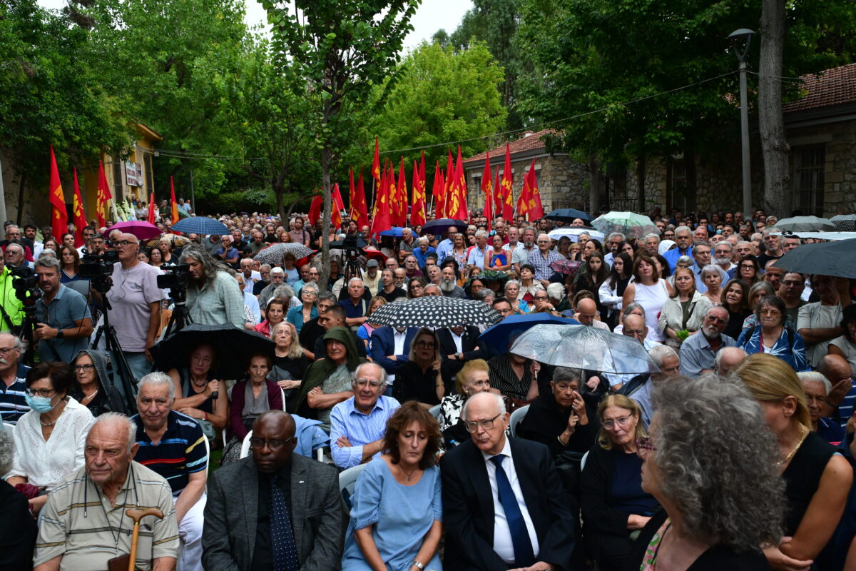 Σπύρος Χαλβατζής, ΚΚΕ, πολιτική κηδεία