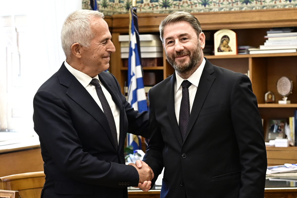 O Ευάγγελος Αποστολάκης και ο Νίκος Ανδρουλάκης 